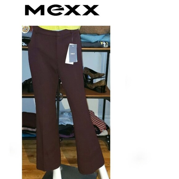 burgundy plum stretch pants size 8 - Picture 1 of 9